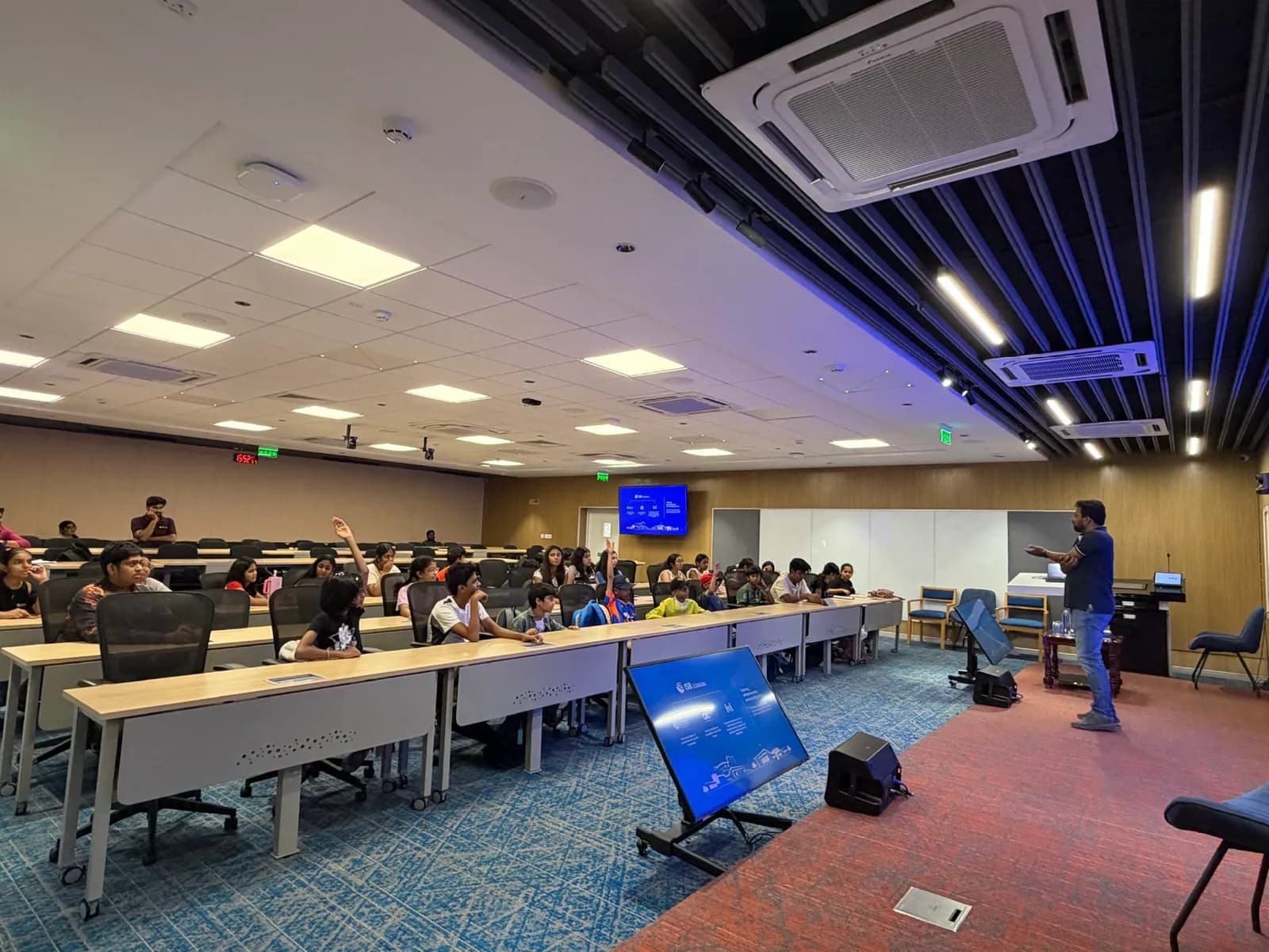 Bower X members at the campus hall