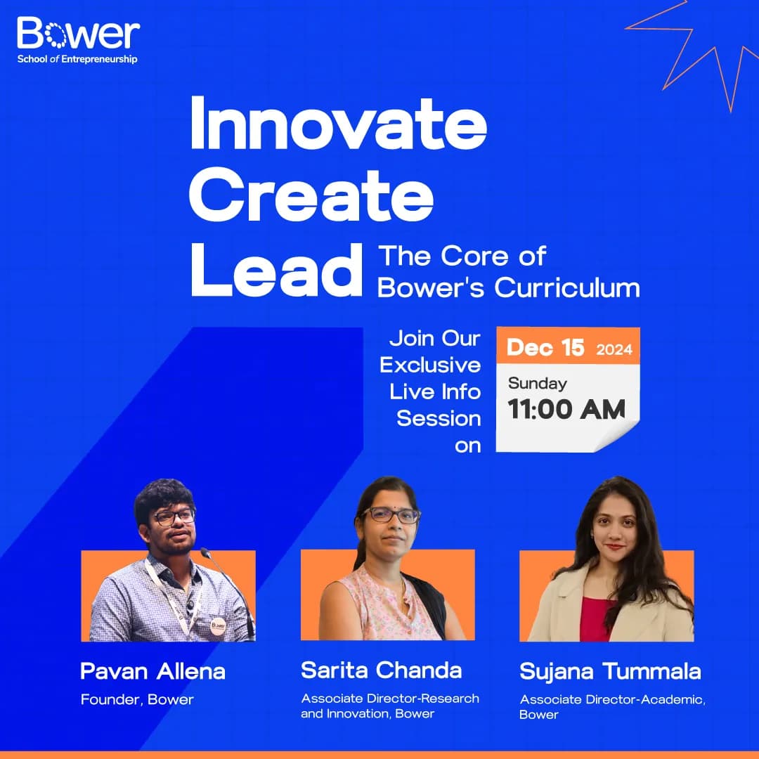 Innovate, Create, Lead — event poster